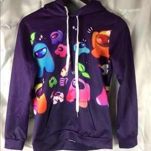 AMONG US HOODIE, PURPLE